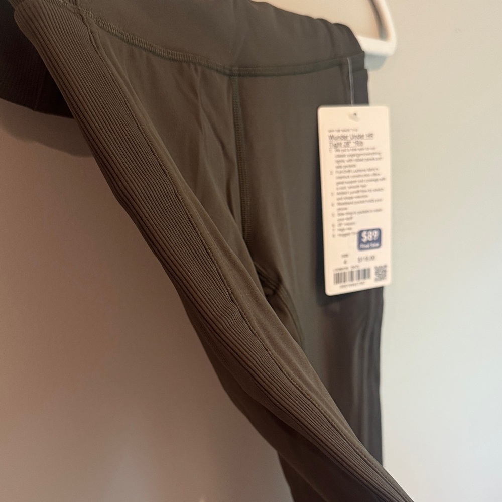 lululemon athletica Ribbed Dark Olive Leggings - Picture 3 of 5